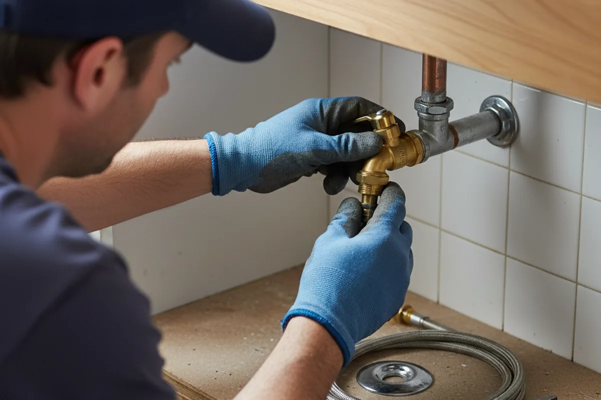 Shutoff valve and fitting work during Emergency Plumbing in Weehawken